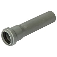 Труба pp-h сер б/н дн110х2,7 l=0,25м в/к саз