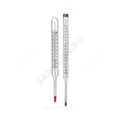 Термометр керосиновый прямой 200c l=163 ттж-м