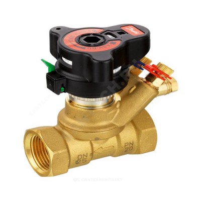 Клапан запорно-измерит asv-bd ду15 ручн с ниппелями 003z4041 danfoss