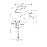 Смес/Умыв vidimafine grande одноруч повор лит кор/излl=119 ba385aa vidima