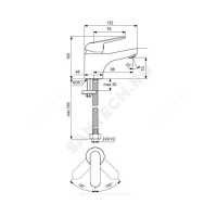 Смес/Умыв vidimafine одноруч повор лит кор/изл l=98 ba384aa vidima