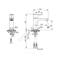 Смес/Умыв connect air одноруч кор/изл тонк корпус a7010aa ideal standard