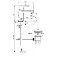 Смес/Умыв vito easy-fix одноруч картр 28мм дон/клап b0405aa ideal standard