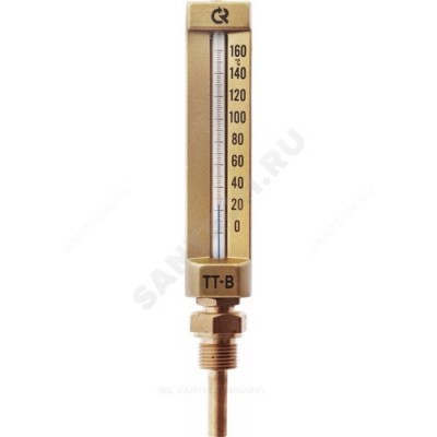 Термометр жидкостной виброустойчивый прямой l=150мм g1/2