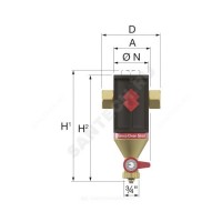 Сепаратор пластик ду 20 ру10 тмакс=120 oc g3/4