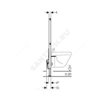 Инсталляция для биде duofix geberit 111.520.00.1