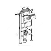 Инсталляция для подвесного унитаза duofix без кнопки смыва geberit 111.030.00.1