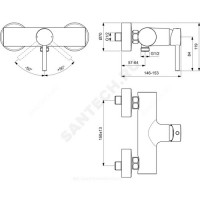 Смеситель для душа ceraline одноручный ideal standard bc200aa