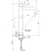 Смеситель для умывальника ceraline одноручный ideal standard bc269aa