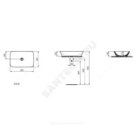 Умывальник мебельный connect air 60 ideal standard e034801