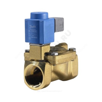 Клапан эл/магн латунь нз ev220b ду32 ру16 g1 1/4\'\' вр серия 15-50 140с danfoss 032u7132