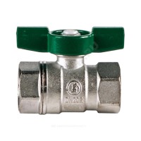 Кран шаровой латунь хром r251w ду 32 ру35 вр бабочка giacomini r251wx026