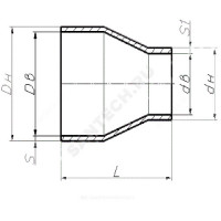 Переход сталь концентрический дн 426х10,0-273х10,0 (ду 400х250) бесшовный гост 17378-2001