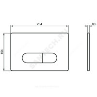 Кнопка для инсталляции oleas m1 smartflush хром ideal standard r0117aa 