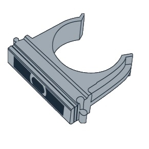 Держатель для труб (клипса) d50мм T-Plast 55.05.002.0006