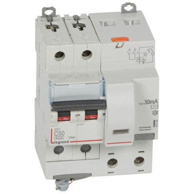 Выключатель автоматический дифференциального тока 2п C 50А 30мА тип AC 10кА DX3 4мод. Leg 411163