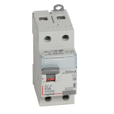 Выключатель дифференциального тока (УЗО) 2п 63А 300мА тип AC DX3 Leg 411526