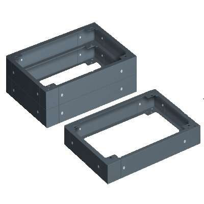 Цоколь для шкафа ram block cqe 400х400х100 дкс r5ze441