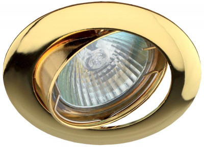 Светильник точечный KL1A GD 50Вт MR16 12В литой поворотн. зол. ЭРА C0043657
