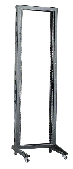 Стойка 19 дюйм 42u 600x600мм однорамная на роликах черн. itk lf05-42u66-1r