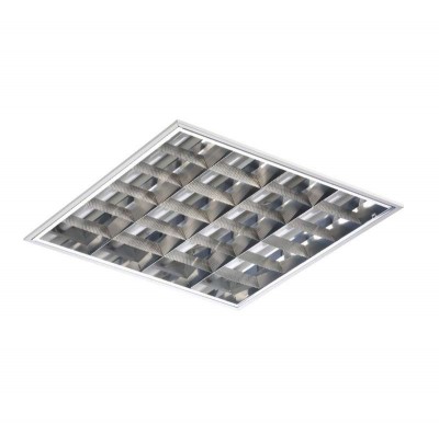 Светильник лво 418d ecp 4х18вт g13 ip20 595х595мм зерк. растр. с эпра technolux 03161