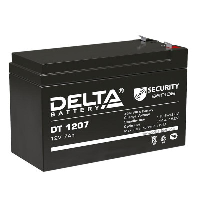 Аккумулятор ОПС 12В 7А.ч Delta DT 1207