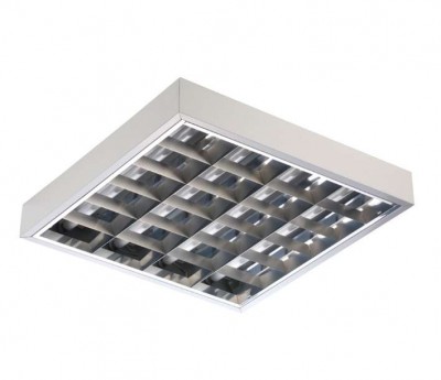 Светильник tl 418-1 4х18вт 2g13 ip20 зерк. растр. technolux 10201