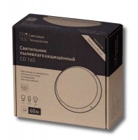 Светильник CD 160 W 1х60Вт E27 IP54 потолочный бел. СТ 1133000060