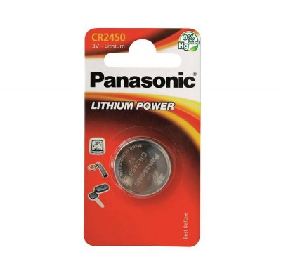 Элемент питания литиевый cr 2450 bp-1 (блист.1шт) panasonic 3595