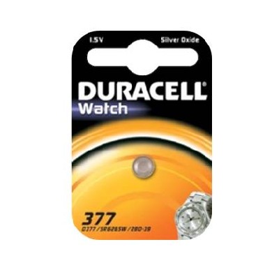 Элемент питания для часов 1.5в 377 bp-1 (блист.1шт) duracell б0002001