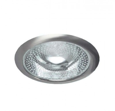 Светильник downlight 226 03 06 круглый встраиваемый для компакт. люм. лампы 2х26вт e27 со стеклом никель италмак it8145