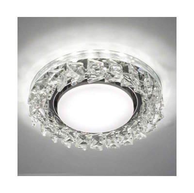 Светильник bohemia LED 53 1 70 декор. из огран. стекла со светодиод. подсветкой gx53 прозр. италмак it8529