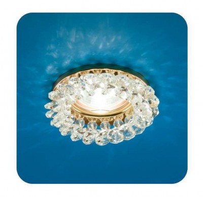 Светильник venecia 51 04 70 декор. из огран. стекла mr 16 основание зол.; стекло прозр. италмак it8286