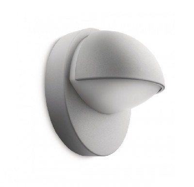 Светильник 16245 wall lantern grey 1x12w 230v philips 915002145704
