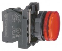 Лампа светосигнальная d22мм 24В красн. SchE XB5AVB4