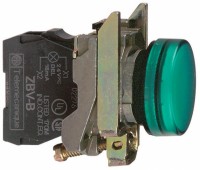 Лампа сигнальная 22мм 24В зел. SchE XB4BVB3