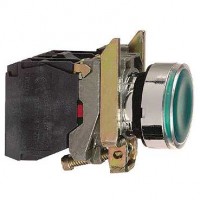 Кнопка без фикс. 1НO+1НЗ с подсветкой зел. SchE XB4BW33M5