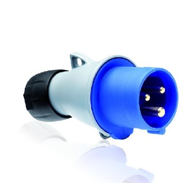 Вилка эл. каб. 16а 2p+e ip44 abb 2cma193501r1000