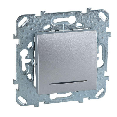 Выключатель 1-кл. СП Unica TOP 10А IP20 (сх. 1а) с подсветкой механизм алюм. SchE MGU5.201.30NZD