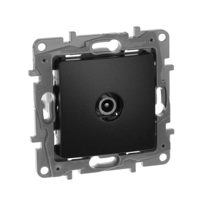 Розетка телевизионная проходная TV СП Etika 14дБ 5-862МГц механизм антрацит IEK 672663