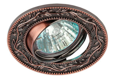 Светильник точечный KL56 SС 50Вт MR16 12В/220В литой медь ЭРА Б0017102