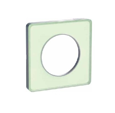 Рамка 1-м Odace зел. лед алюм. SchE S53P802S