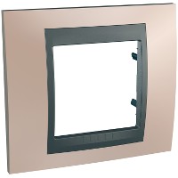 Рамка 1-м Unica Top оникс/графит SchE MGU66.002.296