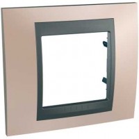 Рамка 1-м Unica Top оникс/графит SchE MGU66.002.296