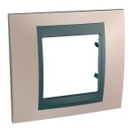Рамка 1-м Unica Top оникс/графит SchE MGU66.002.296