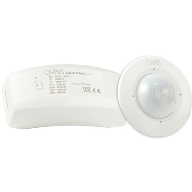 Датчик движения 360град. dicromat 2+ ip20 потолоч. бел. orbis ob133012n