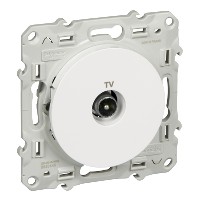 Розетка телевизионная оконечная TV 1-м Odace механизм бел. SchE S52R445