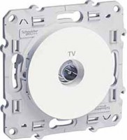 Розетка телевизионная оконечная TV 1-м Odace механизм бел. SchE S52R445