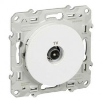 Розетка телевизионная оконечная TV 1-м Odace механизм бел. SchE S52R445