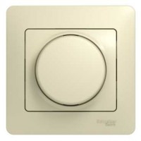 Светорегулятор (диммер) СП Glossa 300Вт Glossa поворот. в сборе беж. SchE GSL000234